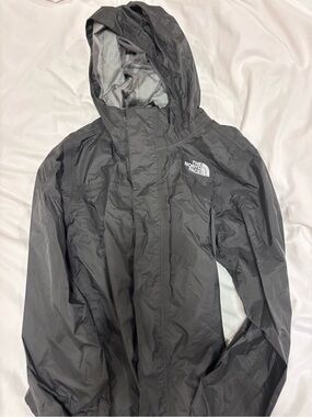 The North Face Kids Charcoal Hooded Rain Jacket